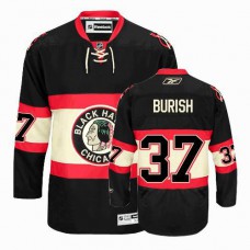 Adam Burish Jersey 37 Authentic Black New Third Man