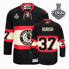 Adam Burish Jersey 37 Authentic Black New Third Man With 2013 Stanley Cup Finals
