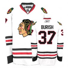 Adam Burish Jersey 37 Authentic White Man