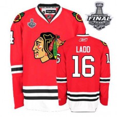 Andrew Ladd Jersey 16 Authentic Red Home Man With 2013 Stanley Cup Finals