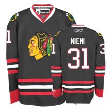 Antti Niemi Jersey 31 Authentic Black Man