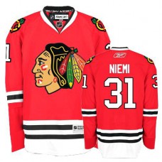 Antti Niemi Jersey 31 Authentic Red Home Man