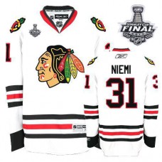 Antti Niemi Jersey 31 Authentic White Man With 2013 Stanley Cup Finals