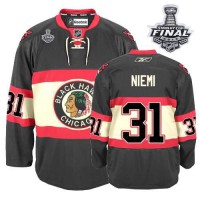 Antti Niemi Jersey 31 Premier Black New Third Man With 2013 Stanley Cup Finals