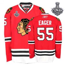 Ben Eager Jersey 55 Authentic Red Home Man With 2013 Stanley Cup Finals