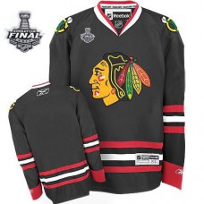 Blank Jersey Youth Authentic Black With 2013 Stanley Cup Finals