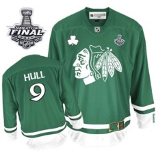 Bobby Hull Jersey 9 Authentic Green St Pattys Day Man With 2013 Stanley Cup Finals