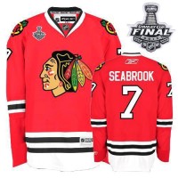 Brent Seabrook Jersey 7 Premier Red Home Man With 2013 Stanley Cup Finals