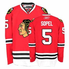Brent Sopel Jersey 5 Authentic Red Home Man