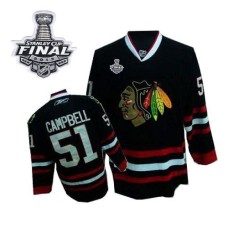 Brian Campbell Jersey 51 Authentic Black Man With 2013 Stanley Cup Finals