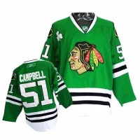 Brian Campbell Jersey 51 Authentic Green Man