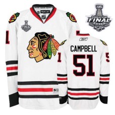 Brian Campbell Jersey 51 Premier White Man With 2013 Stanley Cup Finals