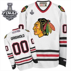 Clark Griswold Jersey CCM 00 White Throwback Authentic With 2013 Stanley Cup Finals