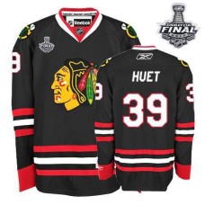 Cristobal Huet Jersey 39 Premier Black Man With 2013 Stanley Cup Finals