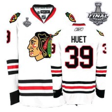 Cristobal Huet Jersey 39 Premier White Man With 2013 Stanley Cup Finals