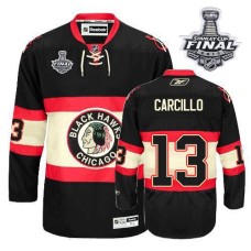 Dan Carcillo Jersey 13 Black New Third Authentic With 2013 Stanley Cup Finals