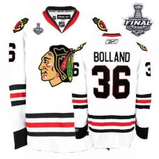Dave Bolland Jersey 36 Premier White Man With 2013 Stanley Cup Finals