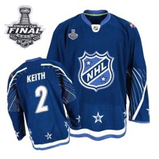 Duncan Keith Jersey 2 Authentic Dark Blue With 2013 Stanley Cup Finals