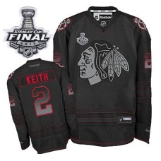 Duncan Keith Jersey 2 Black Accelerator Authentic With 2013 Stanley Cup Finals