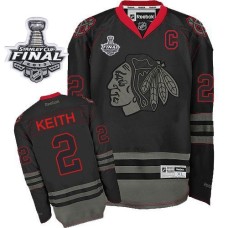 Duncan Keith Jersey 2 Black Ice Authentic With 2013 Stanley Cup Finals