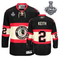 Duncan Keith Jersey Youth 2 Premier Black New Third With 2013 Stanley Cup Finals