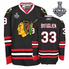 Dustin Byfuglien Jersey 33 Authentic Black Man With 2013 Stanley Cup Finals