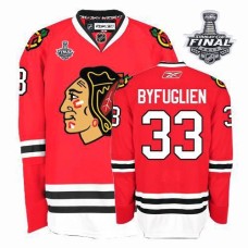 Dustin Byfuglien Jersey 33 Authentic Red Home Man With 2013 Stanley Cup Finals