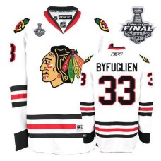 Dustin Byfuglien Jersey 33 Authentic White Man With 2013 Stanley Cup Finals