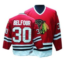 ED Belfour Jersey CCM 30 Authentic Red Throwback Man