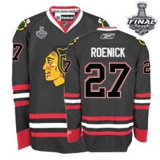 Jeremy Roenick Jersey 27 Authentic Black Man With 2013 Stanley Cup Finals