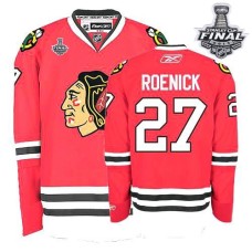 Jeremy Roenick Jersey 27 Authentic Red Home Man With 2013 Stanley Cup Finals