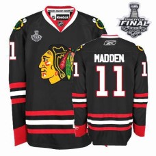 John Madden Jersey 11 Authentic Black Man With 2013 Stanley Cup Finals