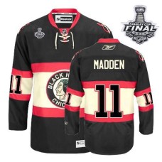 John Madden Jersey 11 Authentic Black New Third Man With 2013 Stanley Cup Finals