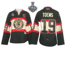 Jonathan Toews Jersey 19 Black Womens New Third Authentic With 2013 Stanley Cup Finals