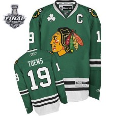 Jonathan Toews Jersey Youth 19 Authentic Green With 2013 Stanley Cup Finals Jonathan Toews Jersey Youth 19 Authentic Green With 2013 Stanley Cup Finals