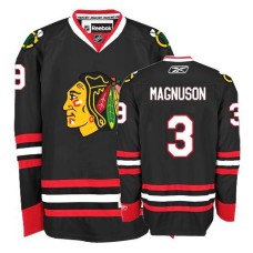 Keith Magnuson Jersey 3 Premier Black Man Keith Magnuson Jersey 3 Premier Black Man