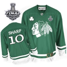 Patrick Sharp Jersey 10 Premier Green St Pattys Day Man With 2013 Stanley Cup Finals Patrick Sharp Jersey 10 Premier Green St Pattys Day Man With 2013 Stanley Cup Finals