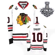 Patrick Sharp Jersey 10 Premier White Man With 2013 Stanley Cup Finals Patrick Sharp Jersey 10 Premier White Man With 2013 Stanley Cup Finals