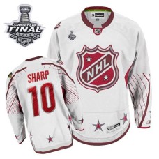 Patrick Sharp Jersey 10 Premier White With 2013 Stanley Cup Finals Patrick Sharp Jersey 10 Premier White With 2013 Stanley Cup Finals