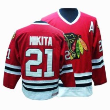 Stan Mikita Jersey CCM 21 Premier Red Throwback Man Stan Mikita Jersey CCM 21 Premier Red Throwback Man