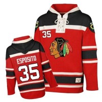 Tony Esposito Jersey Old Time Hockey 35 Red Sawyer Hooded Sweatshirt Premier Tony Esposito Jersey Old Time Hockey 35 Red Sawyer Hooded Sweatshirt Premier
