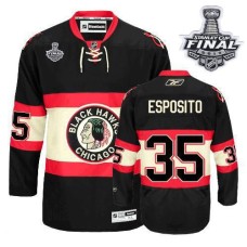 Tony Esposito Jersey 35 Authentic Black New Third Man With 2013 Stanley Cup Finals Tony Esposito Jersey 35 Authentic Black New Third Man With 2013 Stanley Cup Finals